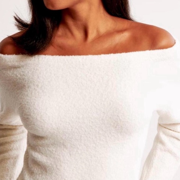 Abercrombie & Fitch Boucle Off-The-Shoulder Excellent Condition Size XS - Picture 2 of 7